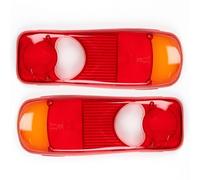PROMOLINK Lot de 2 verres de rechange pour feu arrière de camion, remorque, Mascott, Midlum T5, Premium, Cabstar, Ducato, Boxer, Jumper Master