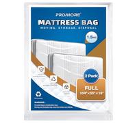 PROMORE Housse de Protection Matelas pour Déménagement et Stockage 140 x 200 cm - 2 Pack Housse à Matelas Plastifiée Plastique Rangement