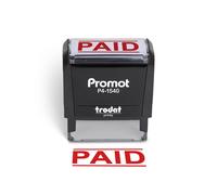 Promot Paid Stamp Tampon auto-encreur - Tampon pay pour les comptes fournisseurs de bureau - Tampons en caoutchouc pour une utilisation au d tai