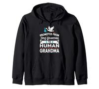 Promoted from Dog Grandma to Human Grandma Paws Sweat à Capuche
