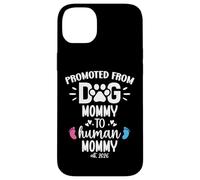 Promoted from Dog Mommy to Human Mommy est 2026 1st Time Mom Coque pour iPhone 14 Plus