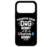 Promoted from Dog Mommy to Human Mommy est 2026 1st Time Mom Coque pour iPhone 17 Pro Max