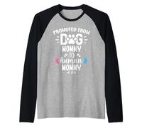 Promoted from Dog Mommy to Human Mommy est 2026 1st Time Mom Manche Raglan