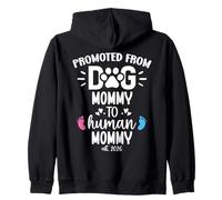 Promoted from Dog Mommy to Human Mommy est 2026 1st Time Mom Sweat à Capuche
