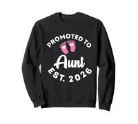 Promoted to Aunt est. 2026 Baby Announcement for Aunt Sweatshirt
