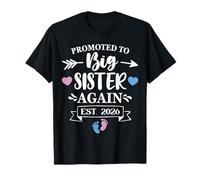 Promoted to Big Sister Again Est 2026 Soon to Be Big Sister T-Shirt