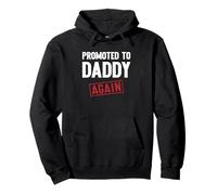 Promoted to Daddy Again Stamp Father's Day Baby Announcement Sweat à Capuche