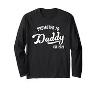 Promoted to Daddy Est. 2026 Father's Day Baby Announcement Manche Longue