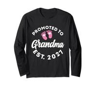 Promoted to Grandma est. 2027 Baby Announcement for Grandma Manche Longue