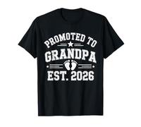 Promoted to Grandpa Est 2026 Family Announcement T-Shirt