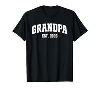 Promoted to Grandpa Est. 2026 Grandparent Baby Announcement T-Shirt