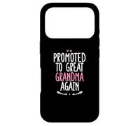 Promoted to Great Grandma Again, Funny Pregnancy Coque pour iPhone 17 Pro