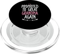 Promoted to Great Grandma Again, Funny Pregnancy PopSockets PopGrip pour MagSafe