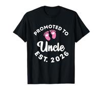 Promoted to Uncle est. 2026 Baby Announcement for Uncle T-Shirt