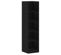 PROMOTION Armoire Noire Chêne 50x50x200 cm - Bois d'ingénierie 26032 - BestMeuble