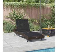 PROMOTION Bains de soleil/transat CHIC, VENT-FLASH - Chaise longue 1-personne Marron 70x197x82 cm 662803