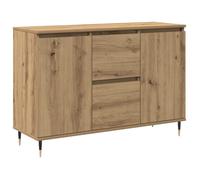 PROMOTION Buffet salle à manger,Commode Salon Anti-UV - avec portes et tiroirs Chêne Artisan 101,5x35x70 cm 29675 - BestMeuble