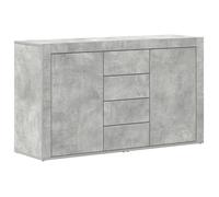 PROMOTION Buffet salle à manger Commode Salon Gris béton - Bois d'ingénierie 120 x 36 x 69 cm Rangement 15482 - BestMeuble