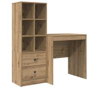 PROMOTION Bureau,Buffet salle à manger,Commode Salon - avec rangement Chêne artisan - Bois d'ingénierie 59684 - BestMeuble