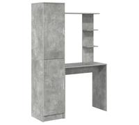 PROMOTION Bureau Buffet salle à manger Commode Salon - avec rangement gris béton - Bois d'ingénierie 88509 - BestMeuble