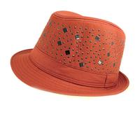 Promotion ! Chapeau Borsalino 'maestro' Rouge Acajou