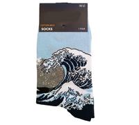 Promotion ! Chaussettes Coton 'hokusai' (Grande Vague) Bleu - Taille Unique