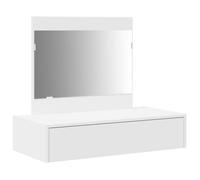 PROMOTION Coiffeuse murale blanca 83x40x70 cm - Pour chambre 78860 - BestMeuble