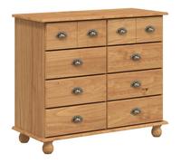 PROMOTION Commode 'ASKIM'Marron miel 91x40x79 cm en pin massif 90662 - BestMeuble