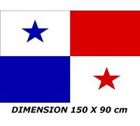 *** PROMOTION *** Drapeau Panama - 150 x 90 cm (Uniquement chez le vendeur PLANETE SUPPORTER = 100% conforme à l'image)