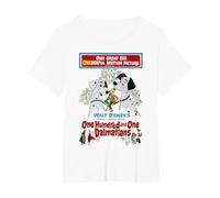 Promotion du film Disney 101 Dalmatians T-Shirt, Femme Grandes tailles, Blanc, 2X