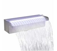 Promotion Févr""Fontaine rectangulaire de piscine avec LED Inox 30 cm - Utilisation Polyvalente 026_59303130