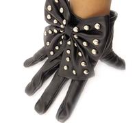 Promotion ! Gants Courts 'scarlett' Noir - Taille Unique