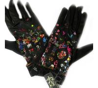 Promotion ! Gants Créateur 'love Emotions' Noir Multicolore