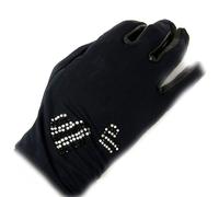 Promotion ! Gants Créateur 'love' Strass Noir