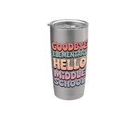 Promotion Goodbye Elementary Hello Middle School Gobelet isotherme en acier inoxydable double paroi