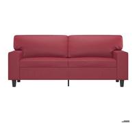 ""Promotion janvier"" Canapé à 2 places - MANGO - SOFA DOUBLE - Rouge bordeaux 140 cm - Similicuir SS960