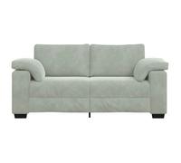 ""Promotion janvier"" Canapé causeuse - mango - Petit double - gris clair 140 cm - velours SS1961