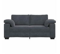 ""Promotion janvier"" Canapé causeuse - mango - Petit double - gris foncé 140 cm - velours SS1962