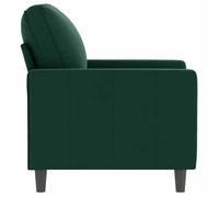 ""Promotion janvier"" Fauteuil 1 place - mango - Petit Canapé - Vert foncé 60 cm - Velours SS1780