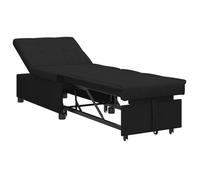 PROMOTION Lit banquette sofa relax - Sofa-lit 3-en-1 - Tissu noir 53396 - BestMeuble