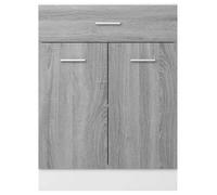 ""Promotion mai"" * Armoire de plancher à tiroir ""Lyon"" - Buffet de cuisine - Sonoma gris 60x46x81,5 cm EU7714815577