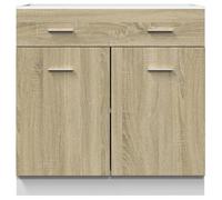 ""Promotion mai"" * Armoire de plancher tiroir ""Lyon"" - Buffet de cuisine - Chêne sonoma 80x46x81,5 cm EU7384849615