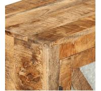 ""Promotion mai"" * Buffet bahut - Armoire de rangement - 80x30x71 cm bois de manguier brut massif et métal EU4657355842