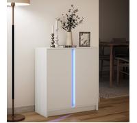 ""Promotion mai"" * Buffet bahut - Armoire de rangement - avec LED blanc 77x34x85 cm EU4887852131