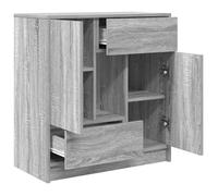 ""Promotion mai"" * Buffet bahut - Armoire de rangement - avec tiroirs et portes sonoma gris 70,5x34x74,5 cm EU5834861846