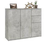 ""Promotion mai"" * Buffet bahut - Armoire de rangement - Gris béton 91x29,5x75 cm EU4250823273