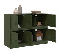 ""Promotion mai"" * Buffet bahut - Armoire de rangement - vert olive 99x39x73 cm acier EU3956841797