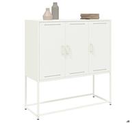 ""Promotion mai"" * Buffet haut - Armoire haute salon - blanc 100 5x39x107 cm acier EU1503846541