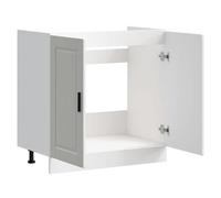 ""Promotion mai"" * Meuble bas pour évier Porto blanc 80x46x81,5 cm bois ingénierie EU10043853927