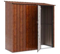 ""Promotion mars"" * Cabinet DE JARDIN - YUNYAN - Marron, Cabanons de jardin - MEUBLE JARDIN - Marron 203 x 85,5 x 200cm Métал _531055